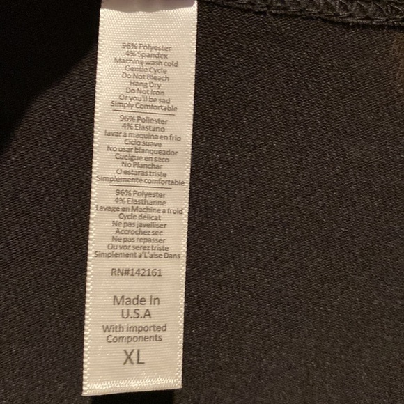 NEW LuLaRoe Lynnae BLACK - Picture 3 of 3